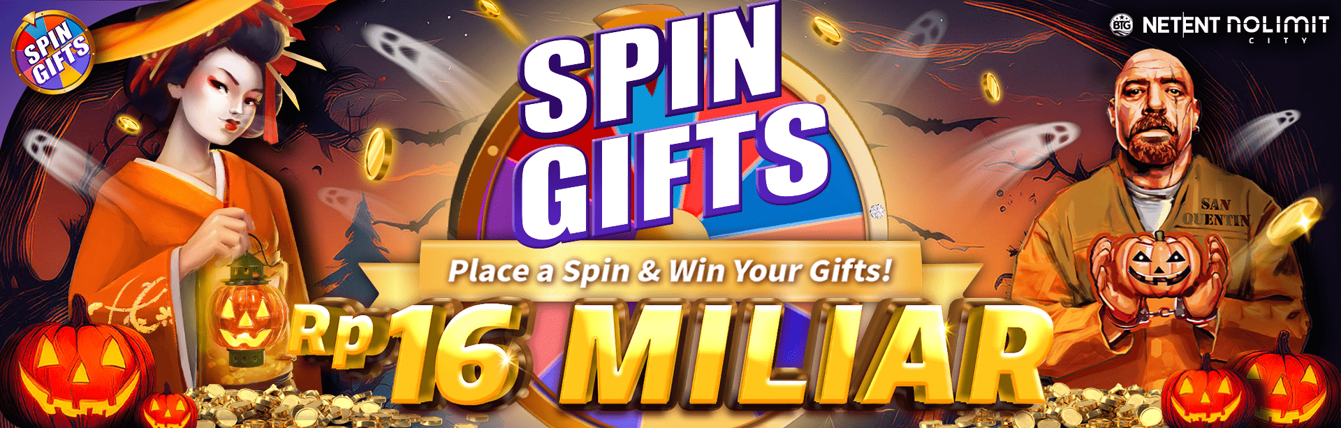 NLC, NE, BTG - Spin Gifts Promotion!